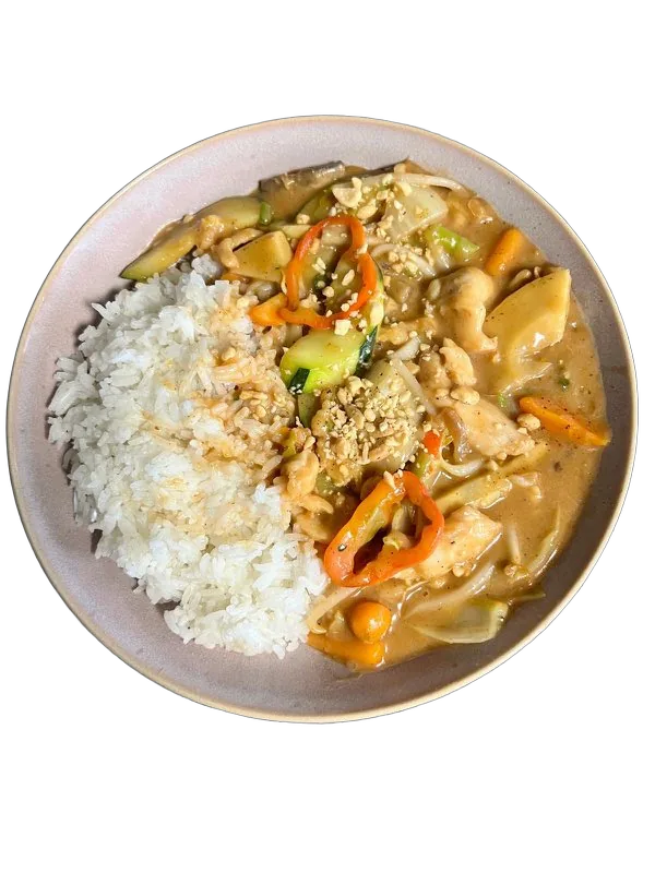 Gebratenes Gemüse mit Tofu